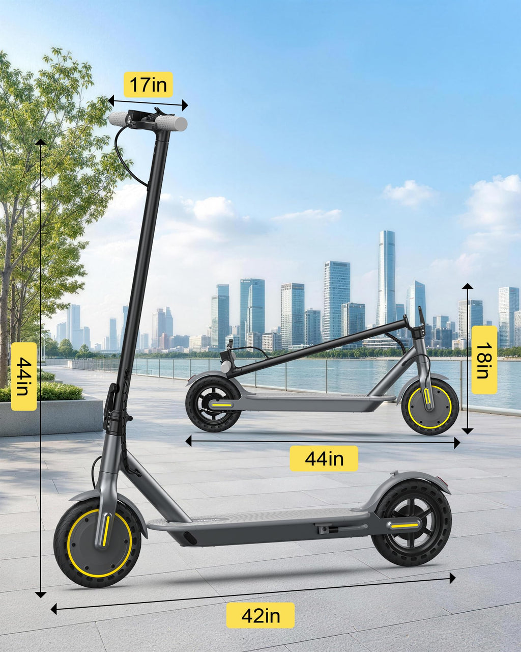 Electric Scooter with Dual Suspension U8988