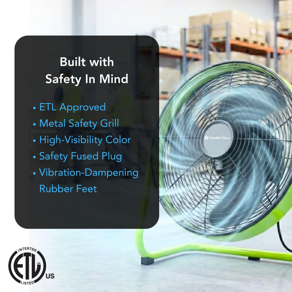 18-Inch High-Velocity Industrial Floor Fan B72040
