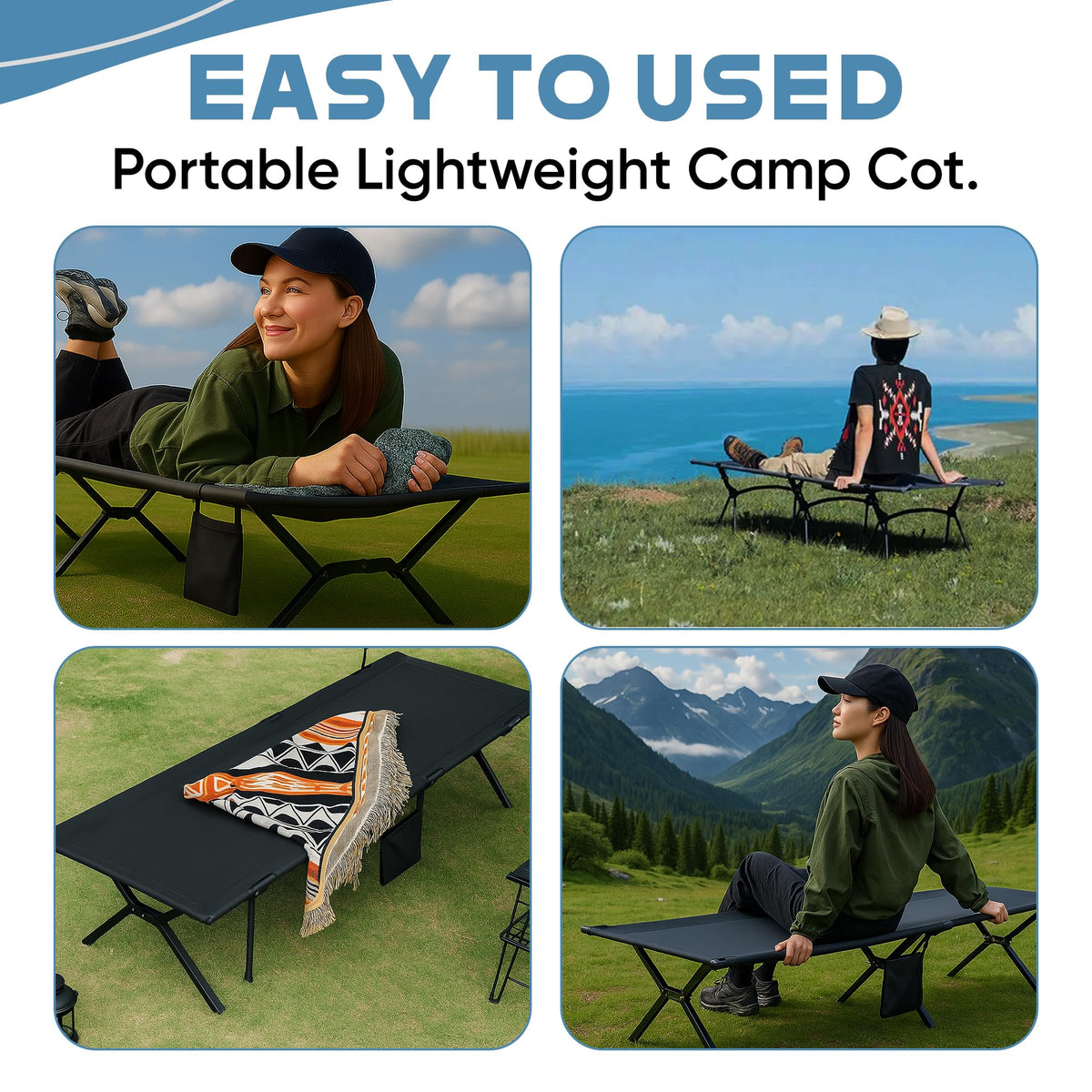 Ultralight Foldable Camping Cot P499