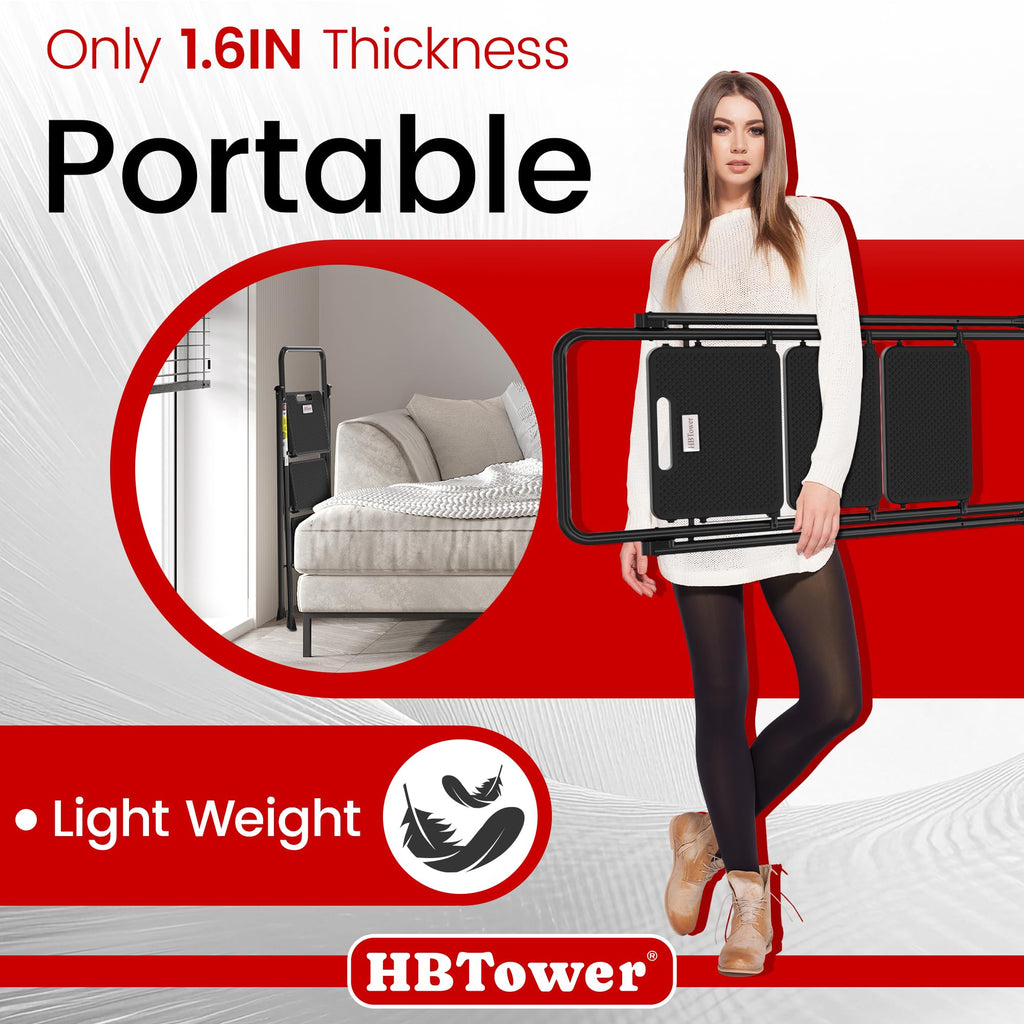 Folding Step Ladder with Anti-Slip Pedal A90757