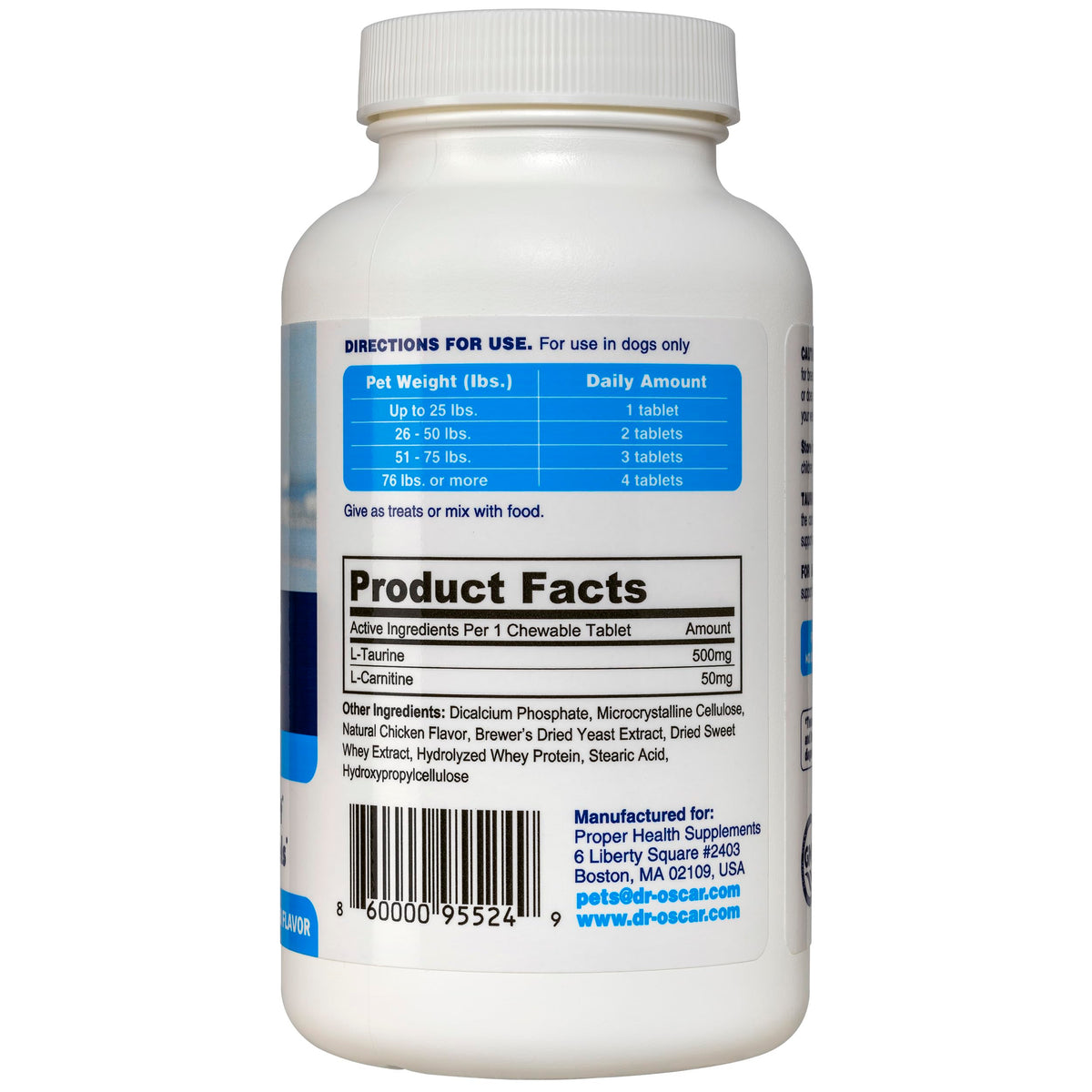 Taurine Supplement for Dogs 120ct G473375