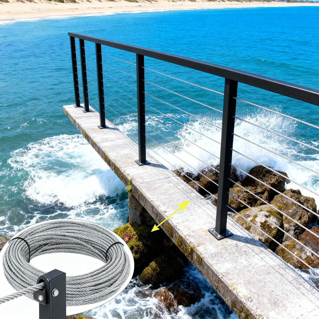 1/8 inch Stainless Steel Wire Rope Kit, 33ft Z25423