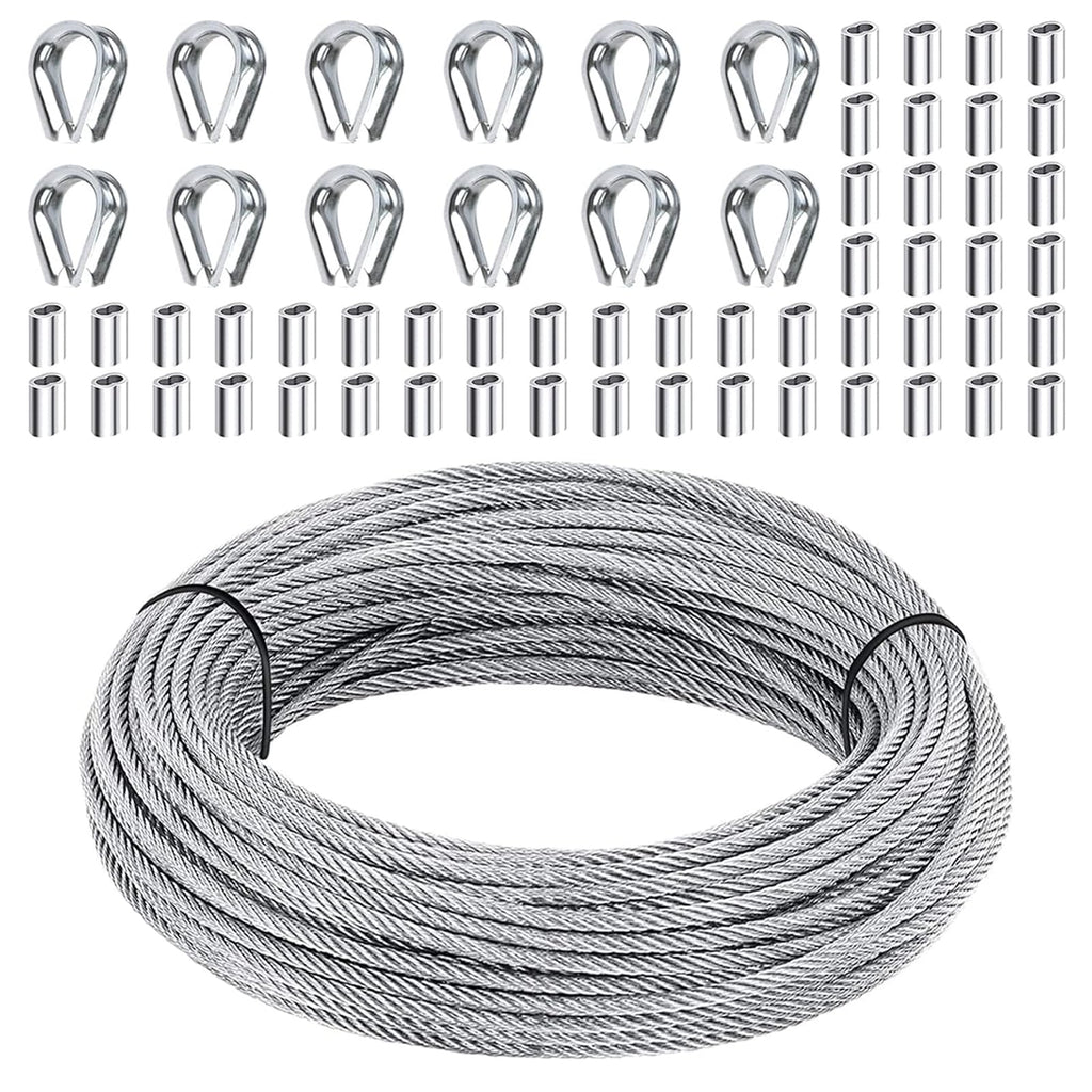 1/8 inch Stainless Steel Wire Rope Kit, 33ft Z25423
