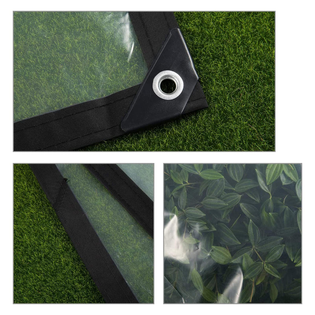 Heavy Duty Waterproof Clear 3x3ft Poly Tarp with Grommets Y3058