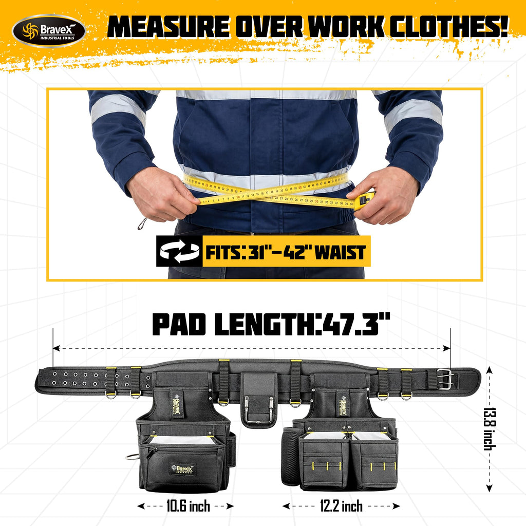 Tool Belt Suspenders 20 Bags 1200D Ballistic Nylon Q24456
