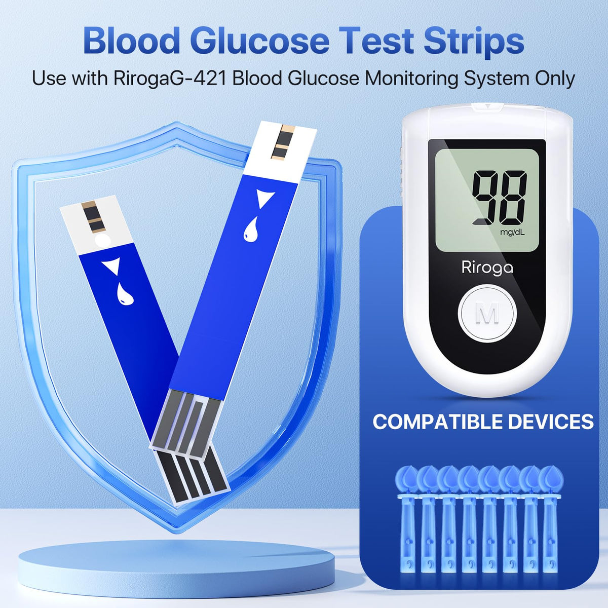 Blood Glucose Test Strips 100ct & Lancets 100ct E693
