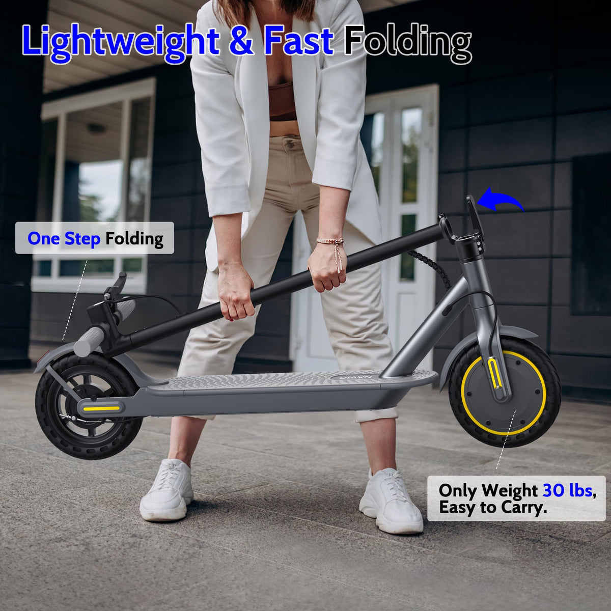 Electric Scooter with Dual Suspension U8988