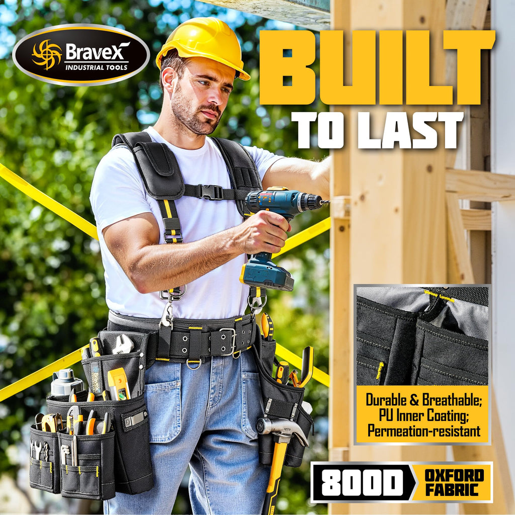 Tool Belt Suspenders 20 Bags 1200D Ballistic Nylon Q24456