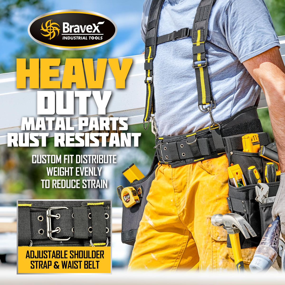 Tool Belt Suspenders 20 Bags 1200D Ballistic Nylon Q24456