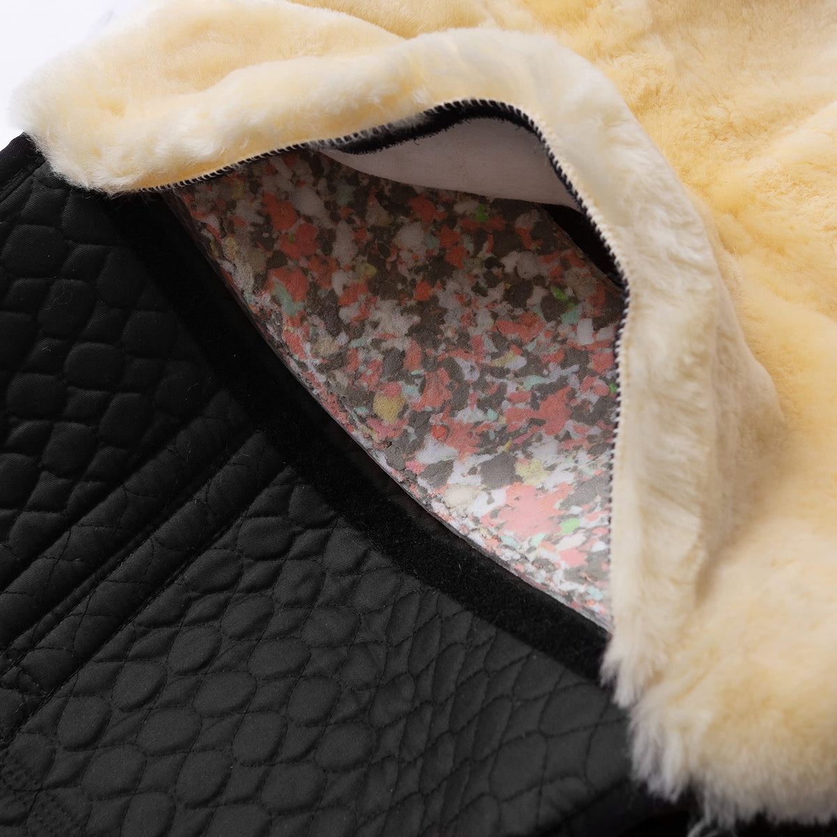 Horse Bareback Pad Treeless Saddle Real Sheepskin E104