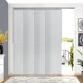 Adjustable Light Filtering Grey Panel Track Blinds X51854