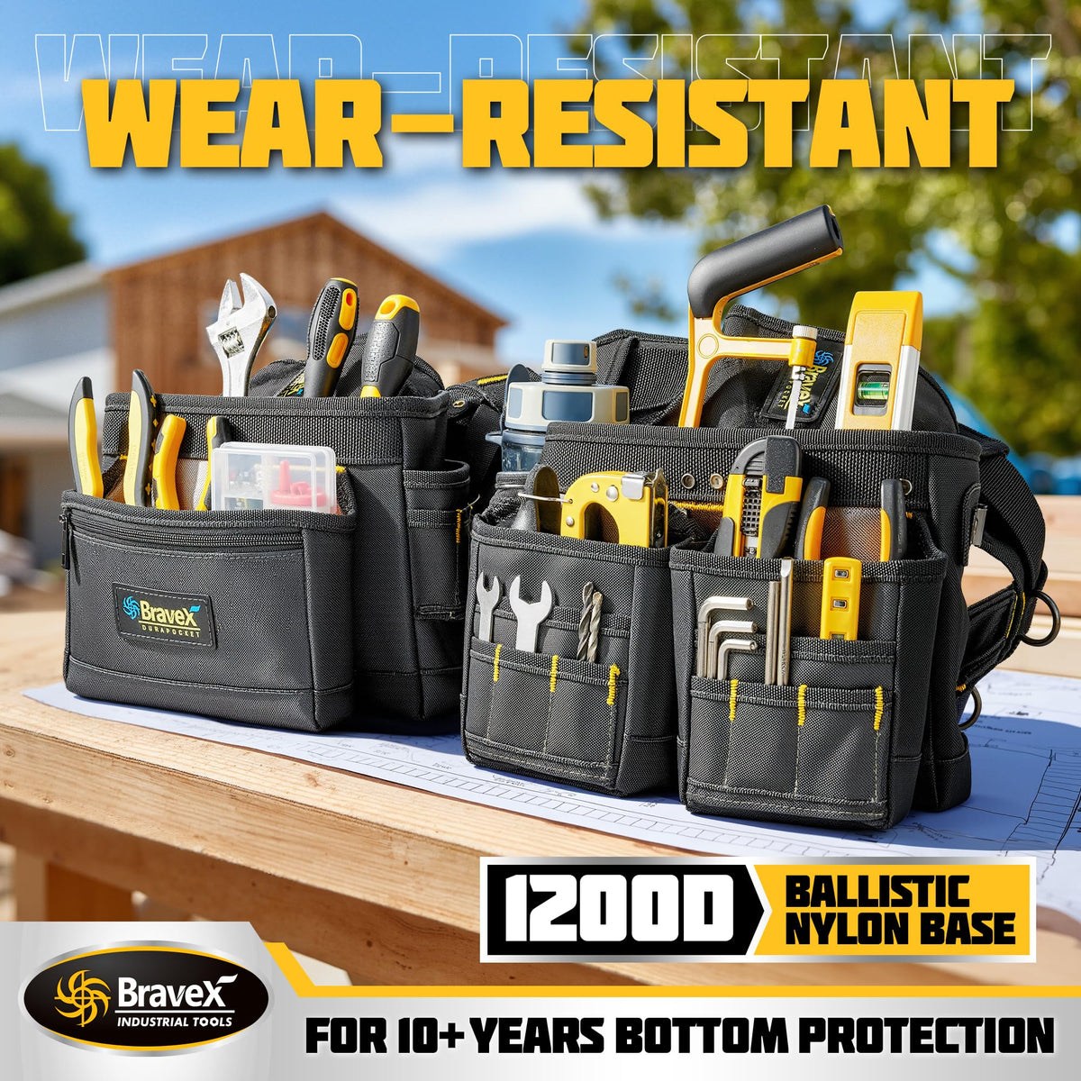 Tool Belt Suspenders 20 Bags 1200D Ballistic Nylon Q24456